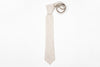 Tan Linen Slim Necktie