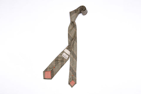 Clay Rock Plaid Pointed Neck Tie