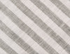 Grey and White Railroad Stripe Slim Pointed Necktie