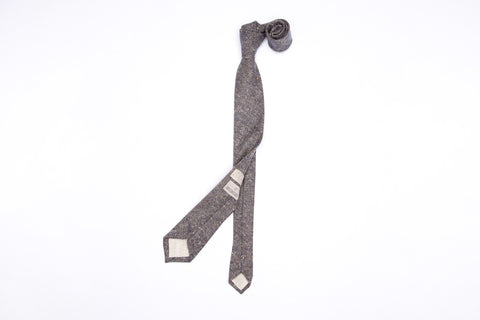 Pointed Necktie - Amethyst Slub Wool