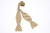 Mustard Sky Stripe Straight Bow Tie